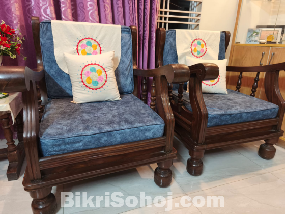 Wooden sofa set